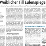 Weiblicher Till Eulenspiegel - Winnender Zeitung 06.08.2012